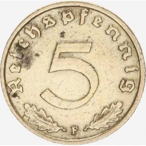 Německo - 3 říše, 1933-1945, 5 Rpf. 1939 F