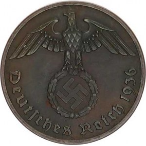Německo - 3 říše, 1933-1945, 2 Rpf. 1936 F KM 90 R