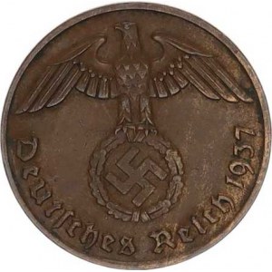 Německo - 3 říše, 1933-1945, 2 Rpf. 1937 E R