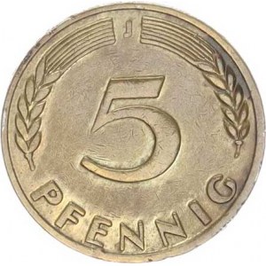 Německo - BRD (1949-), 5 Pfennig 1949 J - Bank Deutscher Länder KM 102