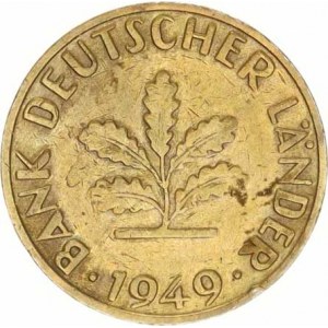 Německo - BRD (1949-), 10 Pfennig 1949 D - Bank Deutscher Länder KM 103