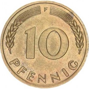 Německo - BRD (1949-), 10 Pfennig 1949 F - Bank Deutscher Länder KM 103