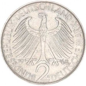 Německo - BRD (1949-), 2 DM 1968 G - Planck