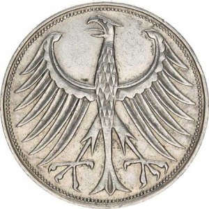Německo - BRD (1949-), 5 DM 1951 D