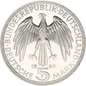 Německo - BRD (1949-), 5 DM 1969 F - Mercator KM 126,1 R