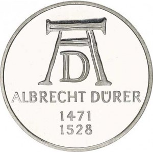 Německo - BRD (1949-), 5 DM 1971 D - Dürer KM 129