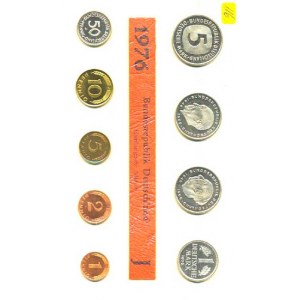 Německo - BRD (1949-), Ročníková sada mincí 1976 minc. J (1, 2, 5, 10, 50 Pf., 1, 5,