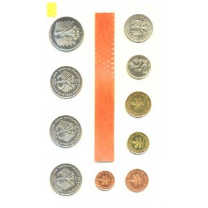 Německo - BRD (1949-), Ročníková sada mincí 1980 minc. G (1, 2, 5, 10, 50 Pf., 1, 5,