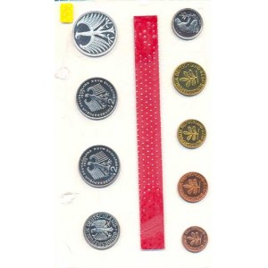 Německo - BRD (1949-), Ročníková sada mincí 1973 minc. J (1, 2, 5, 10, 50 Pf., 1, 5,