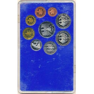 Německo - BRD (1949-), Ročníková sada mincí 1975 minc. D (1, 2, 5, 10, 50 Pf., 1, 5,
