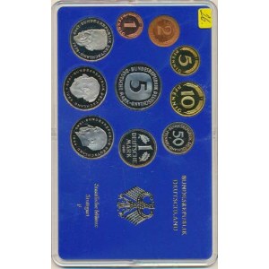 Německo - BRD (1949-), Ročníková sada mincí 1981 minc. F (1, 2, 5, 10, 50 Pf., 1, 5,