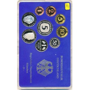Německo - BRD (1949-), Ročníková sada mincí 1988 minc. D (1, 2, 5, 10, 50 Pf., 1, 5,