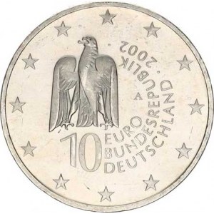 Německo - BRD (1949-), 10 Euro 2002 A - Muzeum Sinsel Berlín Ag 925 18 g KM 218