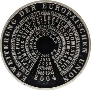 Německo - BRD (1949-), 10 Euro 2004 G - Rozšíření EU Ag 925 18 g KM 231
