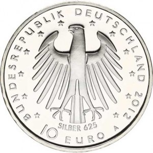Německo - BRD (1949-), 10 Euro 2012 A - Friedrich II., 300. výr. narození Ag 625 1