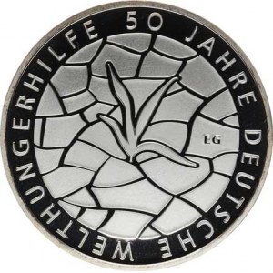 Německo - BRD (1949-), 10 Euro 2012 G - Welthungerhilfe Ag 625 16 g KM 309a