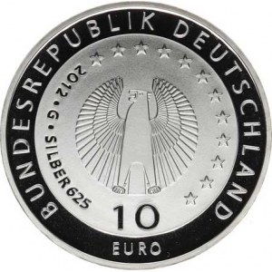 Německo - BRD (1949-), 10 Euro 2012 G - Welthungerhilfe Ag 625 16 g KM 309a