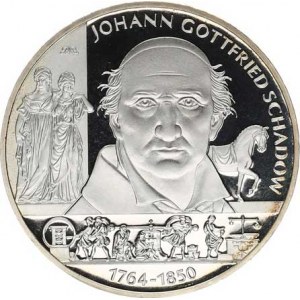 Německo - BRD (1949-), 10 Euro 2014 A - Johann G. Schadow Ag 625 16 g KM 329a