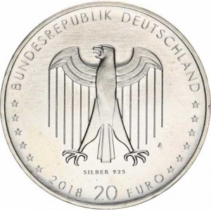 Německo - BRD (1949-), 20 Euro 2018 A - Peter Behrens Ag 925 18 g KM 372