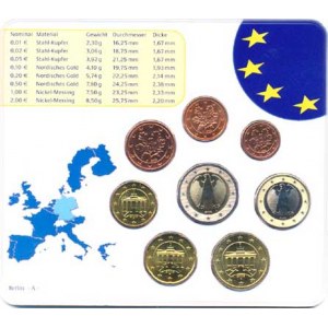Německo - BRD (1949-), Ročníková sada mincí EURO 2003 minc. A (1, 2, 5, 10, 20, 50 Cent,