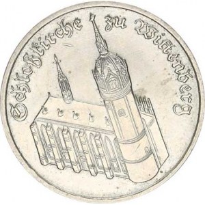 Německo - DDR (1949-1990), 5 M 1983 A - Wittemberg, katedrála KM 89