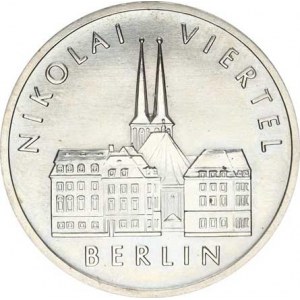 Německo - DDR (1949-1990), 5 M 1987 A - Berlin, Nikolai Viertel KM 114