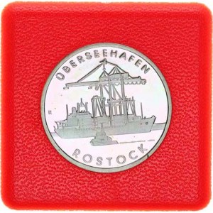 Německo - DDR (1949-1990), 5 M 1988 A - Rostock, přístav KM 121 +certifikát