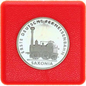 Německo - DDR (1949-1990), 5 M 1988 A - lokomotiva Saxonia KM 120 +certifikát