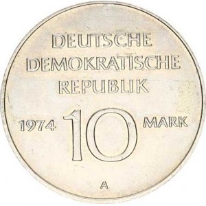 Německo - DDR (1949-1990), 10 M 1974 - 25. výročí DDR KM 50