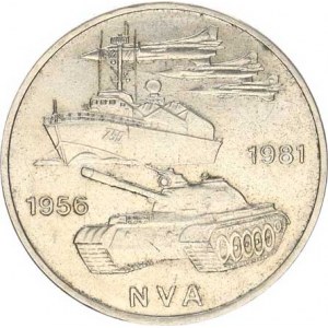 Německo - DDR (1949-1990), 10 M 1981 A - 25. výr. lidové armády KM 80