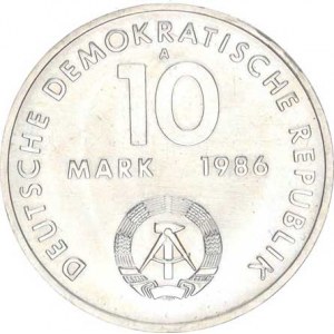 Německo - DDR (1949-1990), 10 M 1986 A - Ernst Thälmann KM 109