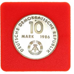 Německo - DDR (1949-1990), 10 M 1986 A - Ernst Thälmann KM 109 +certifikát