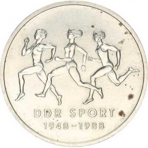 Německo - DDR (1949-1990), 10 M 1988 A - 40 let sportu KM 125