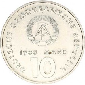 Německo - DDR (1949-1990), 10 M 1988 A - 40 let sportu KM 125