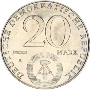 Německo - DDR (1949-1990), 20 M 1979 A - 30 let DDR PROBE KM -, R