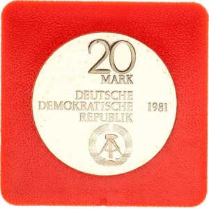 Německo - DDR (1949-1990), 20 M 1981 - Freiherr von Stein KM 83 +certifikát