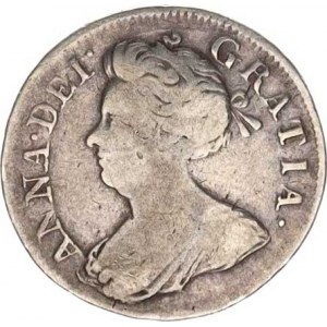 Anglie, Anna (1702-1714), 4 Pence 1717 KM 515