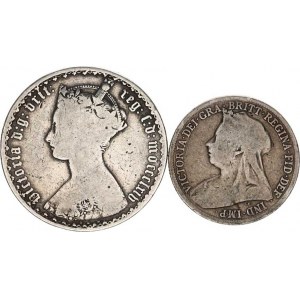 Anglie, Victoria (1837-1901), 1 Florin 1864 - gotický typ KM 746,3 R