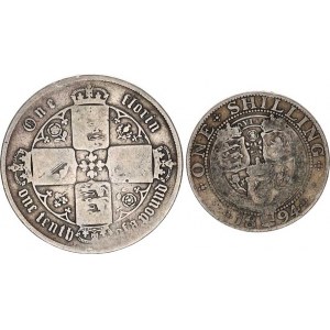 Anglie, Victoria (1837-1901), 1 Florin 1864 - gotický typ KM 746,3 R