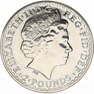 Anglie, Alžběta II. (1952-2022), 2 Pound 2009 (1 Oz Ag) - Britania na dvojspřeží KM 1000