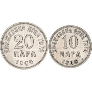 Černá Hora, Nicholas I. (1860-1918), 10 Para 1906 + 20 Para 1906 R 2 ks