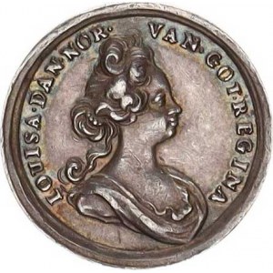 Dánsko, Frederik IV. (1699-1730), Frederick IV a Louisa, král a královna Dánska, busta krále zprava