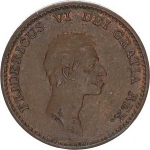Dánsko, Frederik VI. (1808-1839), 1 Rigsbankskilling 1813 KM 680
