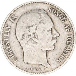 Dánsko, Christian IX.(1863-1906), 2 Kroner 1875 CS KM 798.1