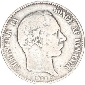 Dánsko, Christian IX.(1863-1906), 2 Kroner 1876 CS KM 798,1