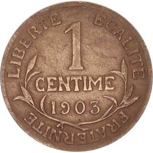 Francie, Třetí republika (1871-1940), 1 Centime 1903 Y. 58