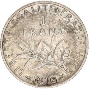 Francie, Třetí republika (1871-1940), 1 Franc 1910 KM 844.1