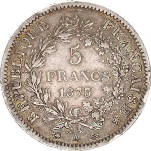 Francie, Třetí republika (1871-1940), 5 Francs 1873 A KM 820,1 25,027g