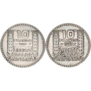 Francie, Třetí republika (1871-1940), 10 Francs 1929, 1933 2 ks