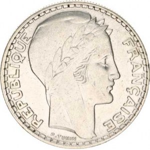 Francie, Třetí republika (1871-1940), 20 Francs 1929 KM 879 Ag 680 19,923g
